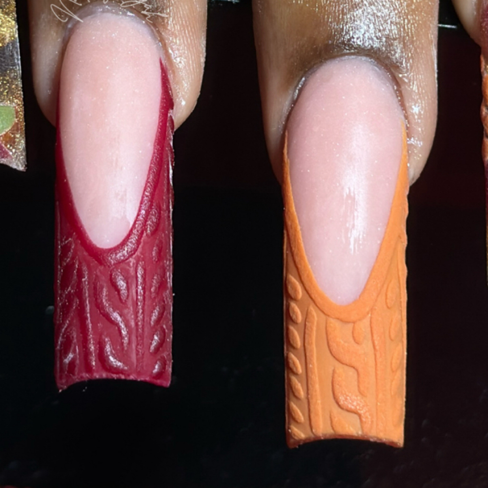 XL French or Ombre Full Set at Queen’z & King’z Barber Salon in Murrieta, CA