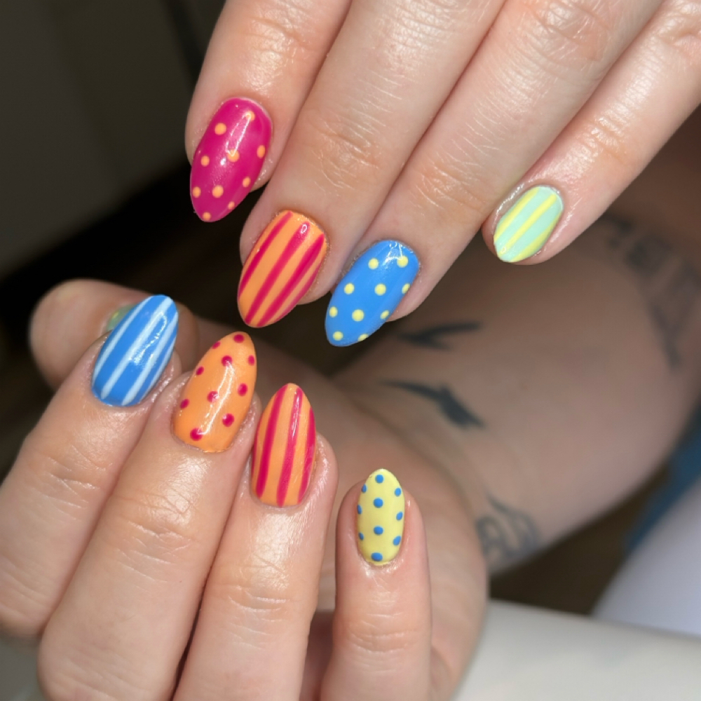 Hard Gel Full Set + Design at Marjorie Zotti in Vineyard Haven, MA