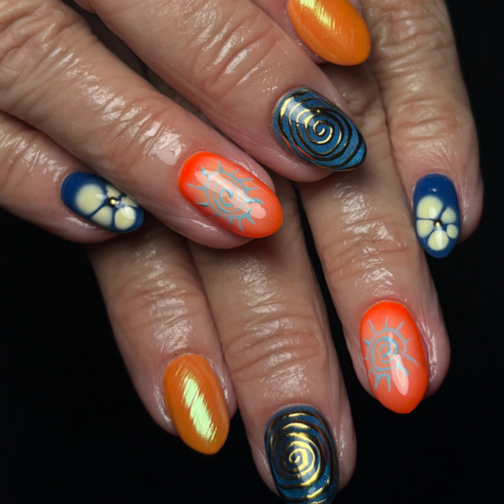 Complex Nail Art at Haunting Beauty in Bakersfield, CA