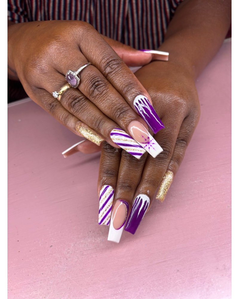 Long Acrylic Full Set