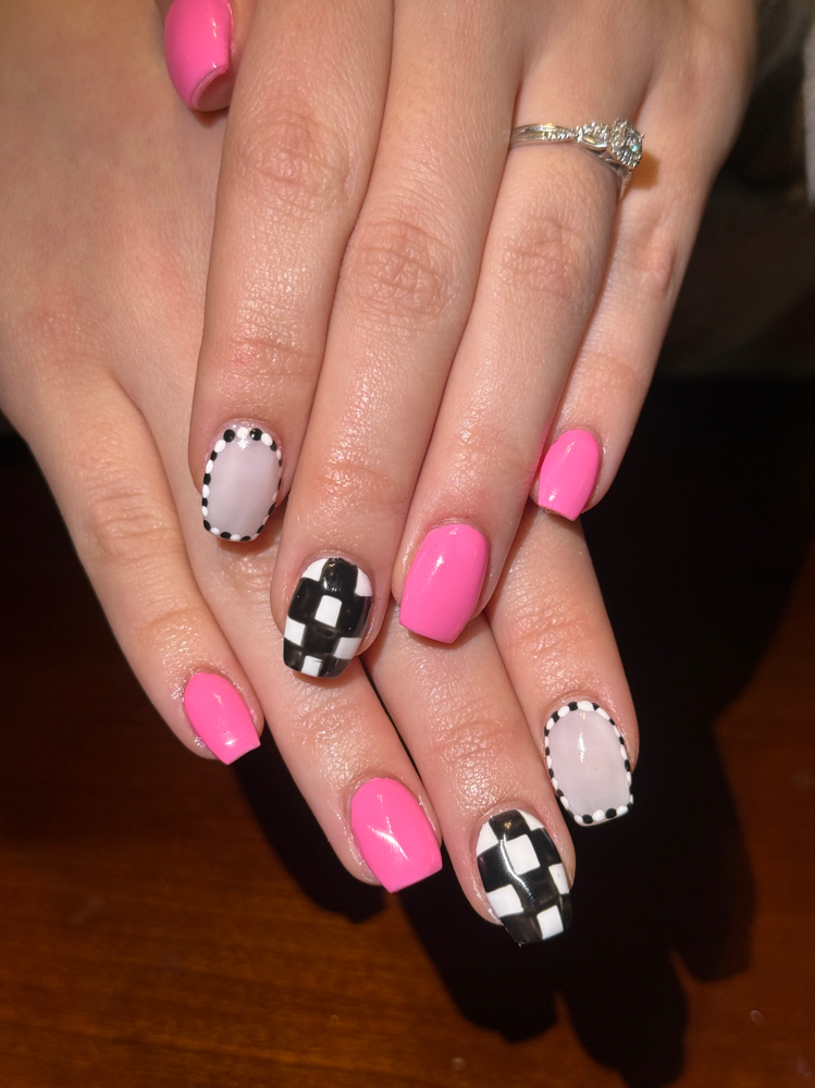 Acrylic Short Full Design at Kaylee McNeal in Ripley, TN
