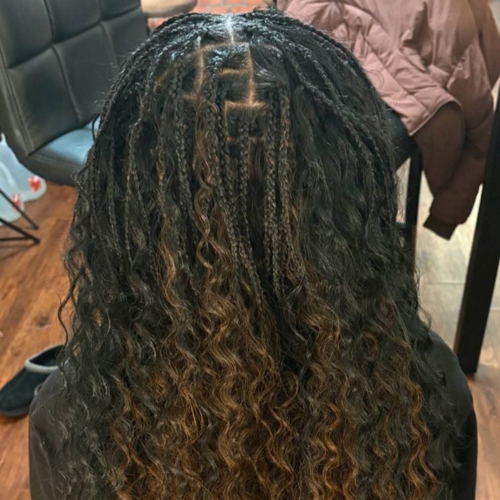 Small Boho braids at Smiles & Styles in Sioux City, IA