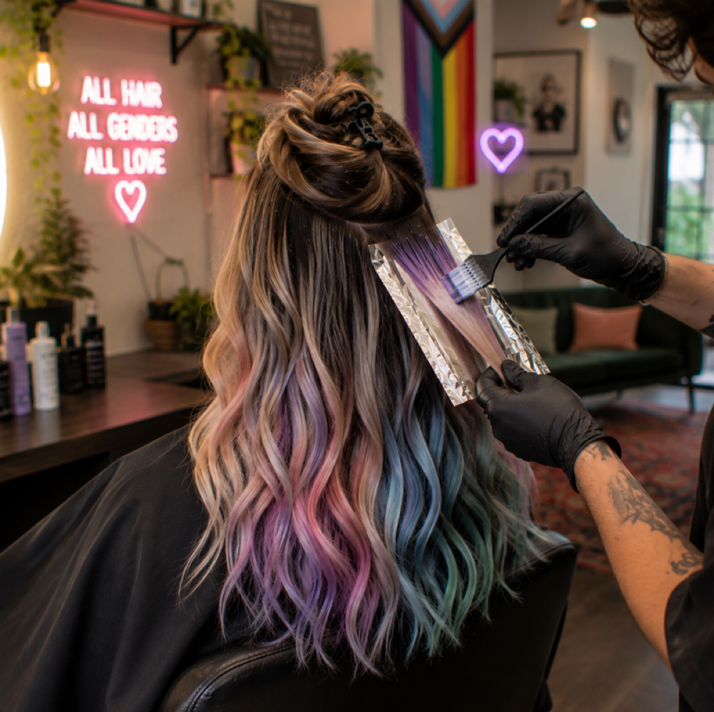 The Transformation | Custom Color at THRPYsuites Barbershop & Salon in Tampa, FL