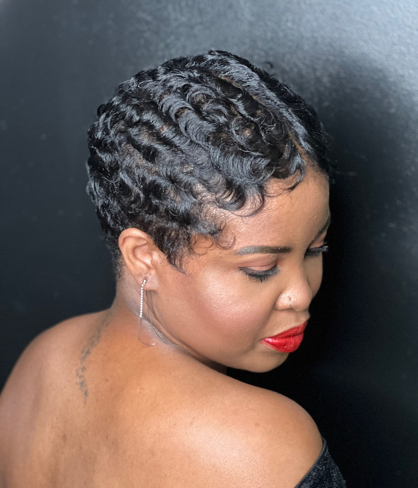 Shampoo & Style/ Relaxed Short Hair