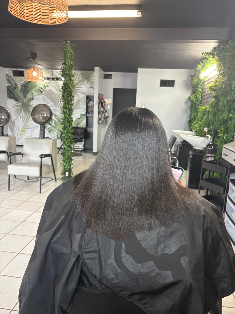 Silk Press + Scalp Treatment