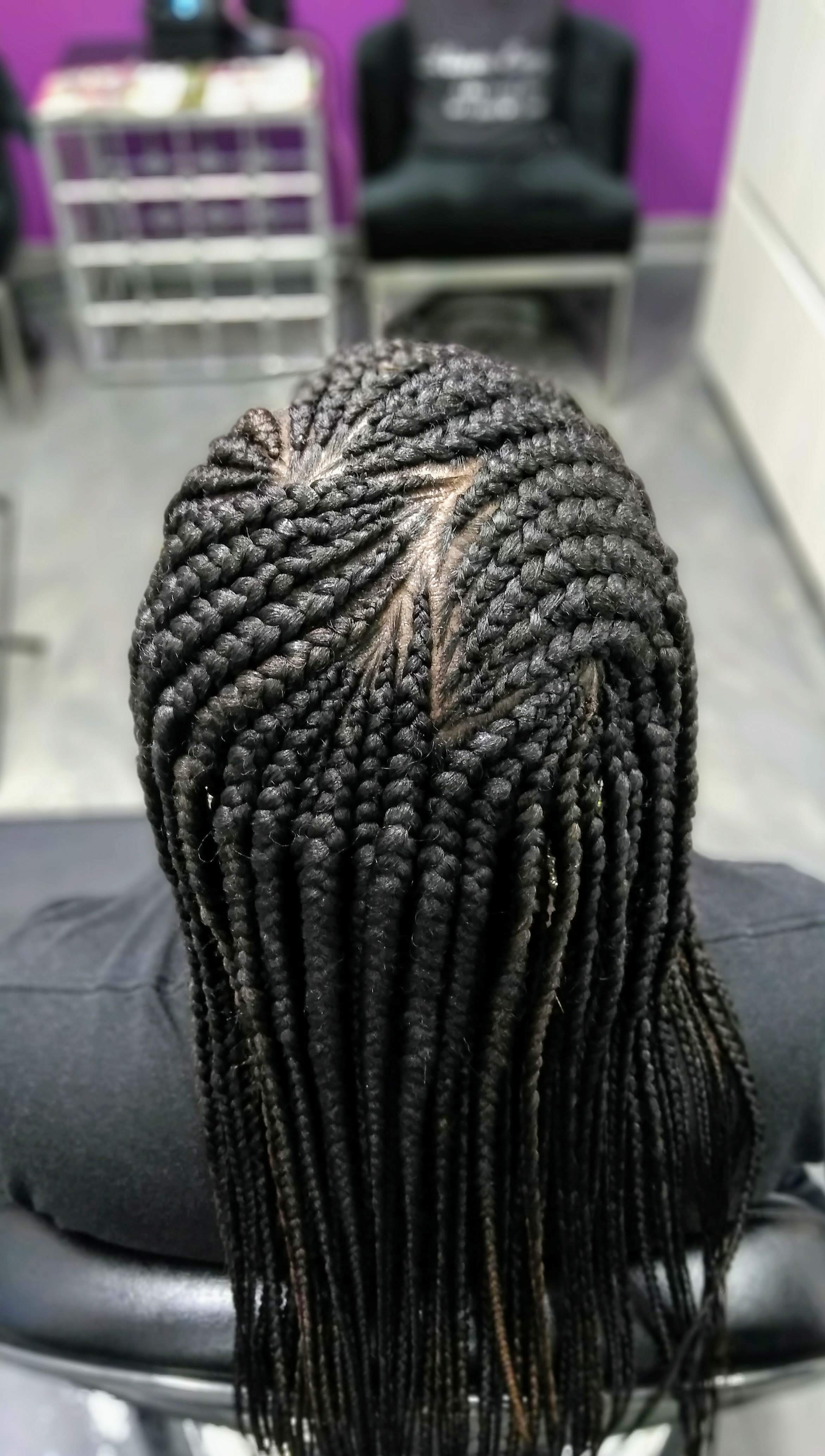 Layered Feed-in Cornrows $66 Per at Mirror Emajez in Amherst, NY