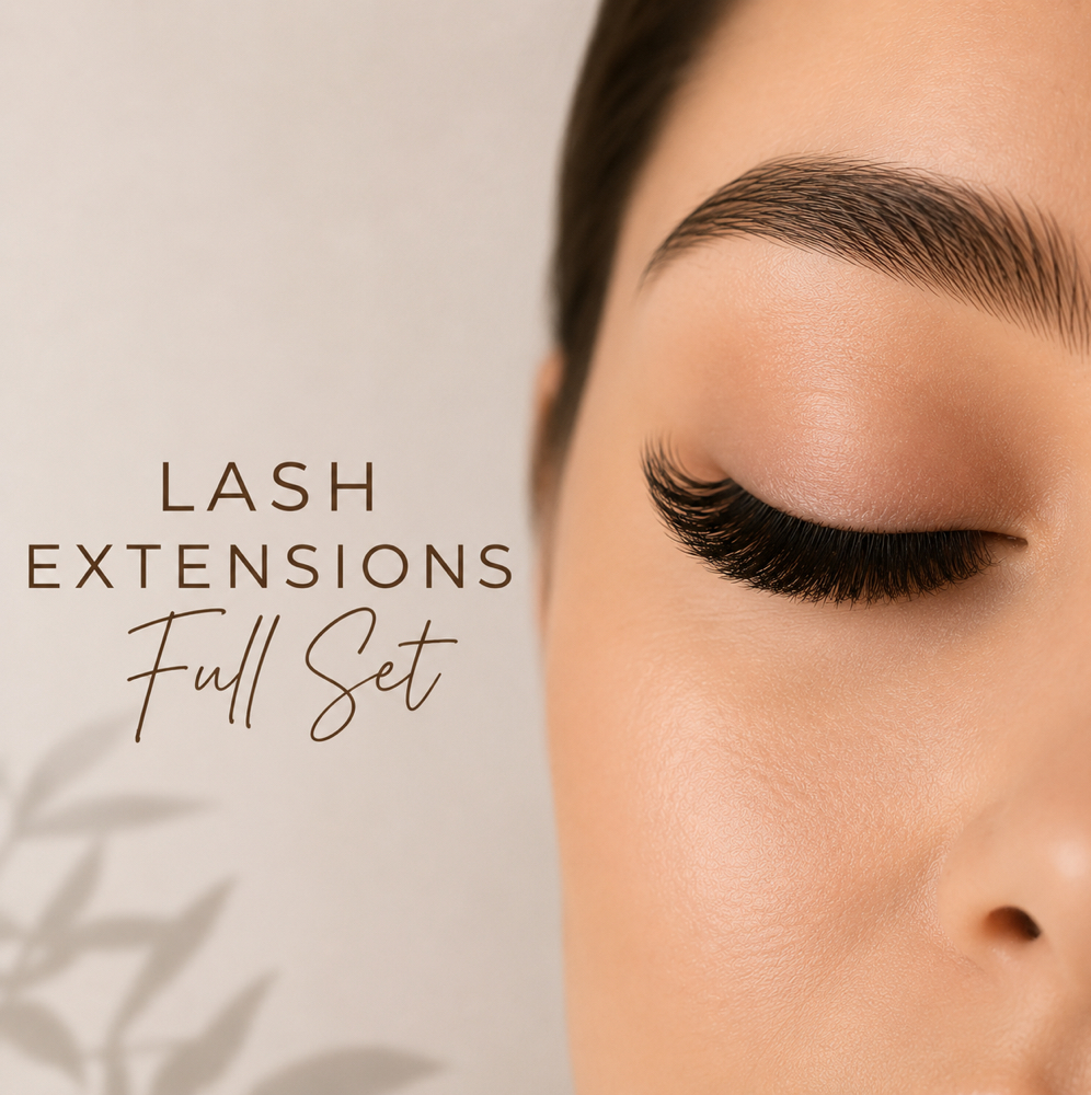 Lash Extensions - Full Set at Beauty by Chelsea J Waxing • Lashes • Brows • Permanent Jewelry in Riverside, CA