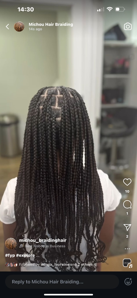 Kids Knotless 6-10 Years Old at Michou  HairBraiding in Anaheim, CA