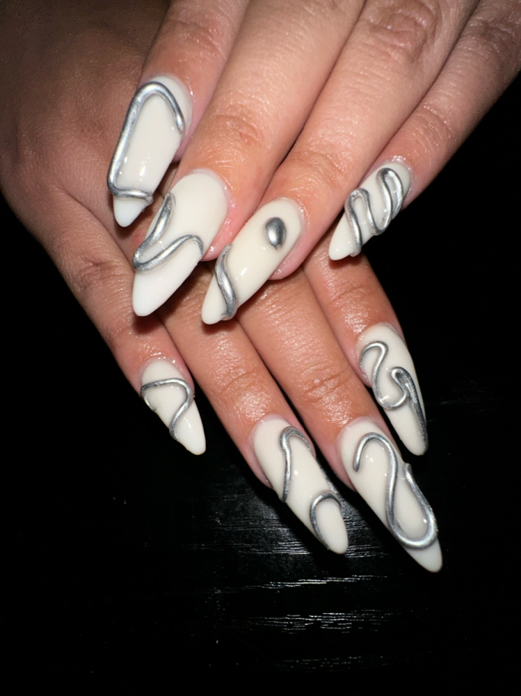 3D Or Textured Nails Designs