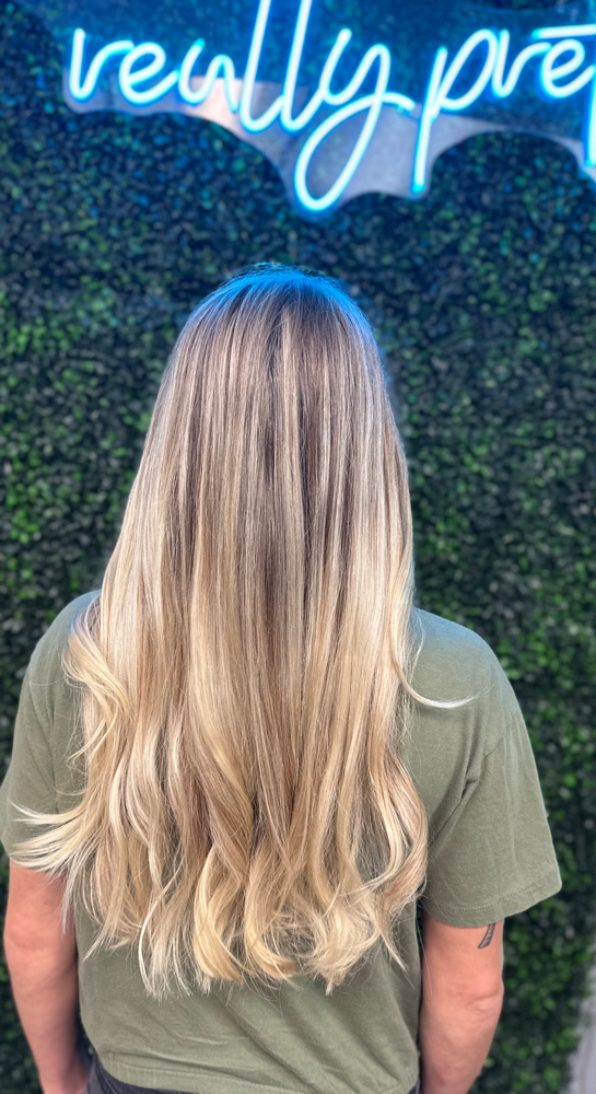 All Over Highlights For Long Hair