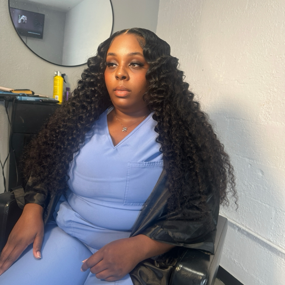 Traditional Sew In With Leave Out at HAVENA Beauty & Spa in Tampa, FL