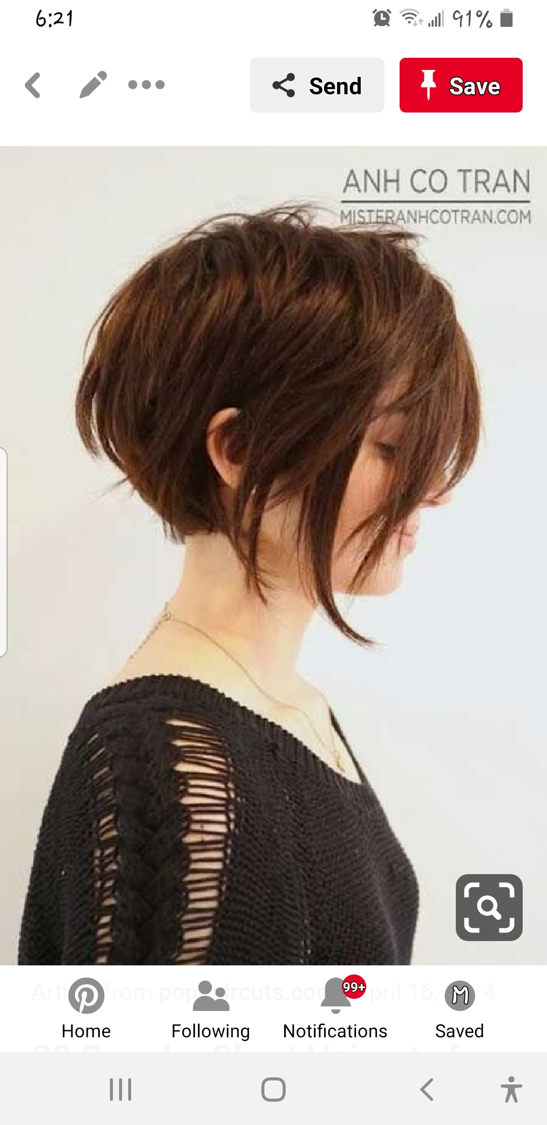 women's haircut