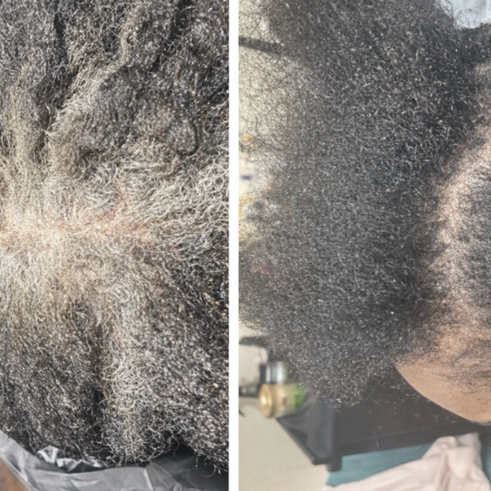 Grey Coverage < 2 Inches at Settle For Glam Salon & Suites in Marietta, GA