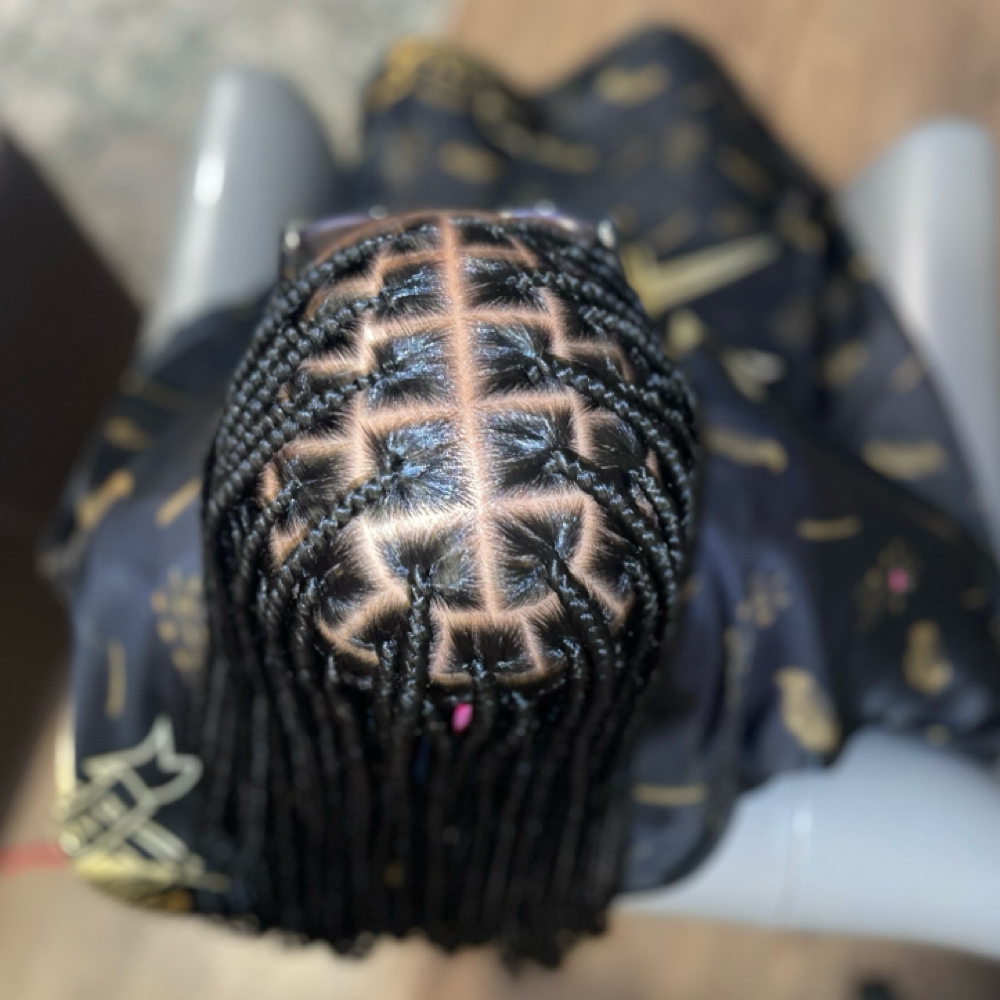 Medium Knotless Braids at Red Rose Styles LLC. in Moore, OK