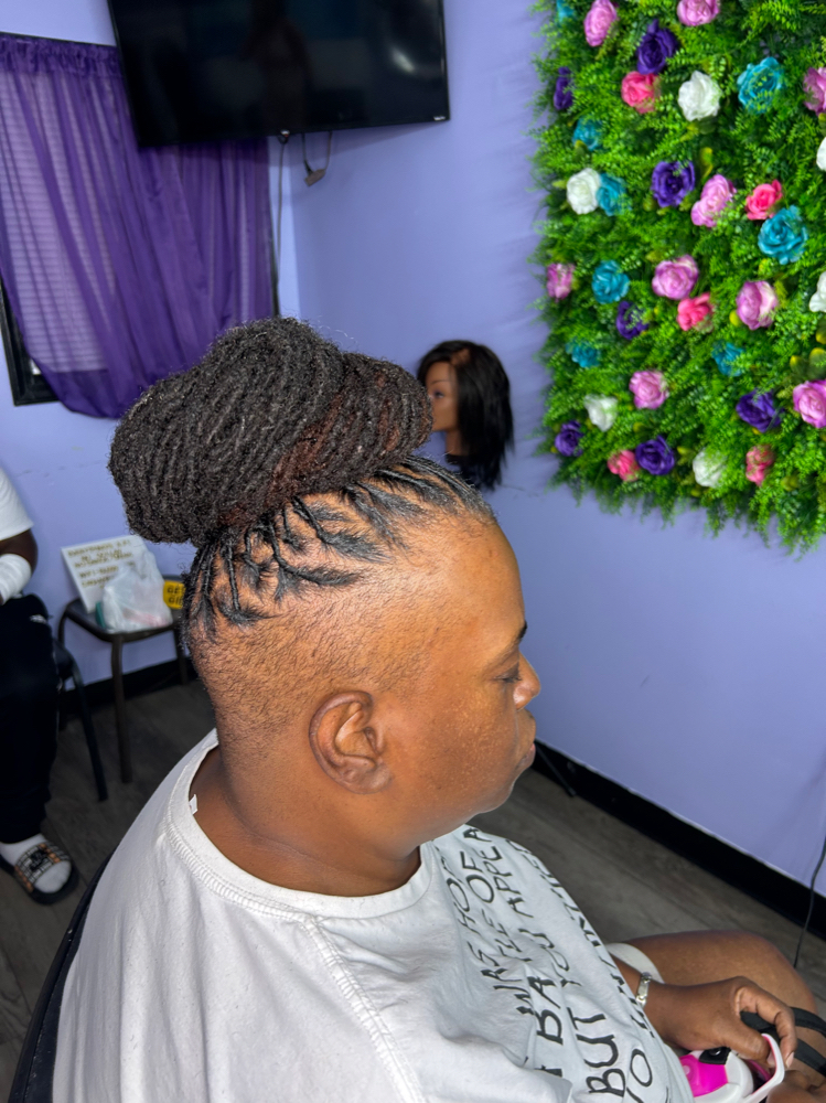 Wash/retwist/style*pass mid to low*