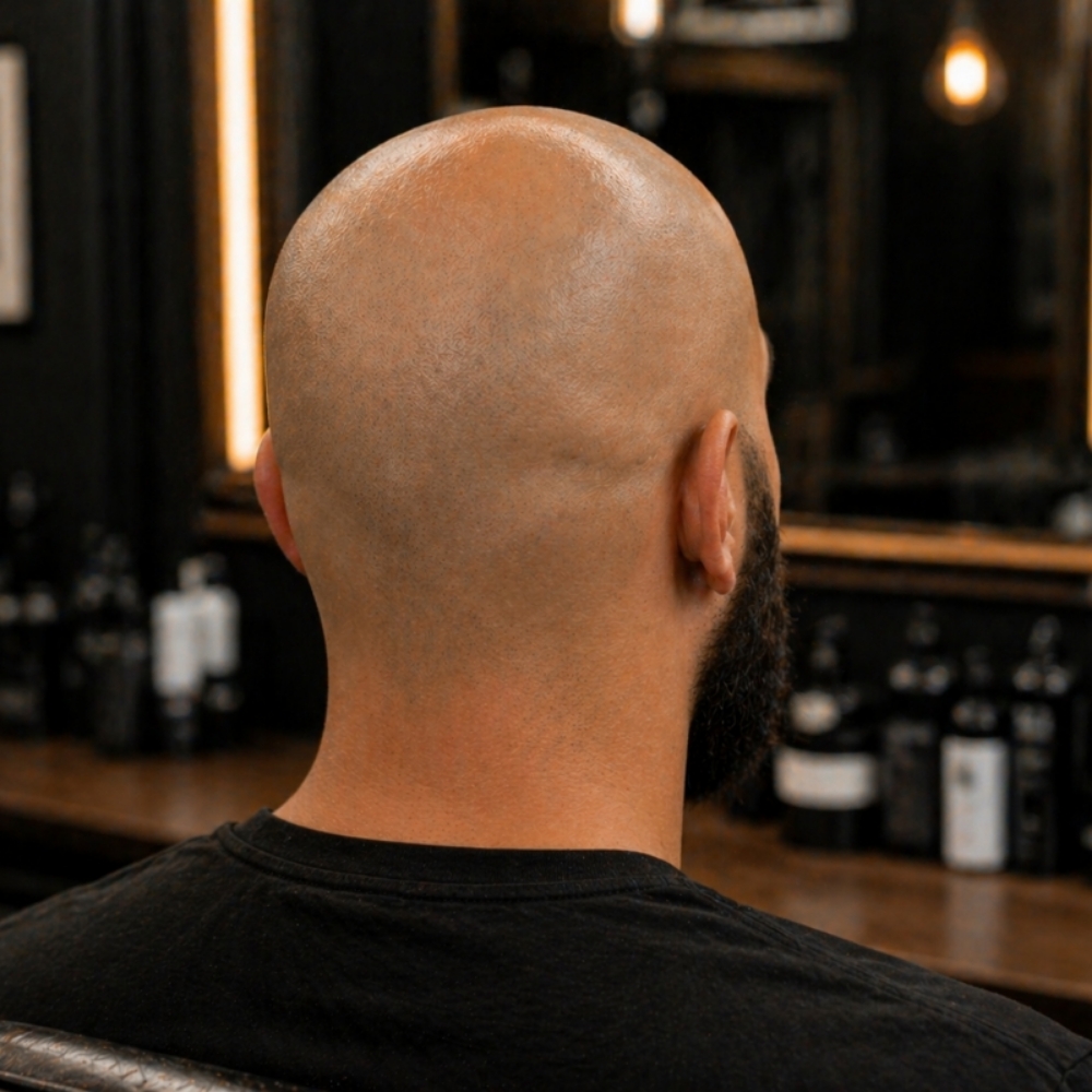 Head Shave at PH's Barber Services in OKC, OK