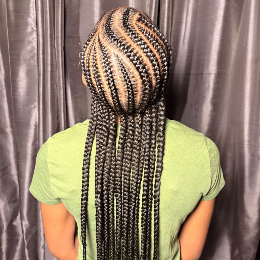 Medium Stitch Cornrows at Braids By Bonitaa in Syracuse, NY