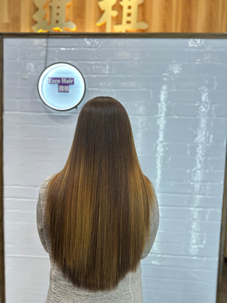 Hair Balayage Color at Ecco Beauty Hair Salon in Boston, MA