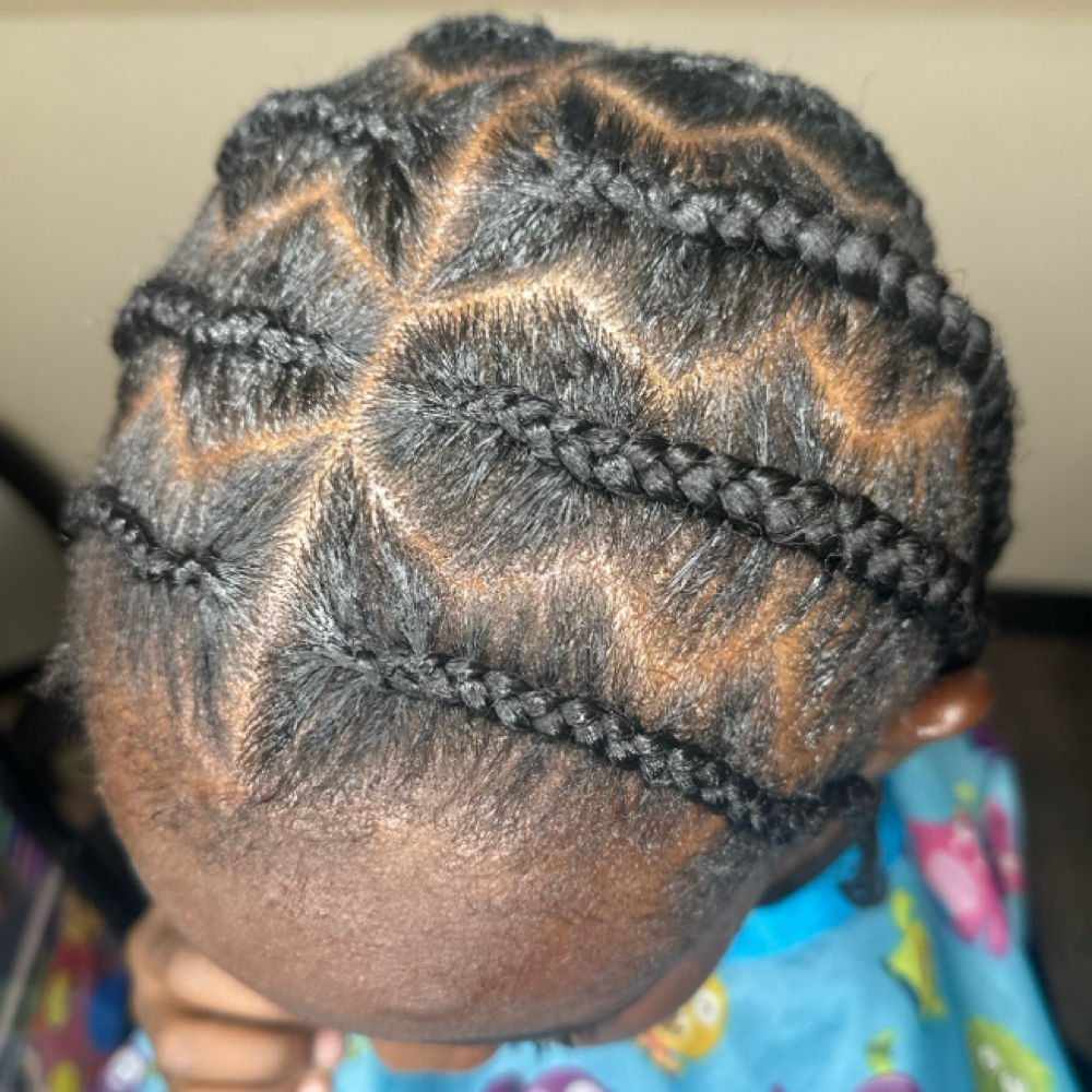 Boys Cornrow Style at Natural Halo LLC in Greensboro, NC