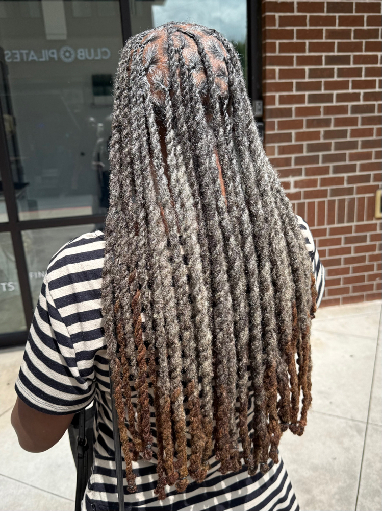 (Waist length) Full Service Locs Maintenance at Manou Locs & Braids in Atlanta, GA