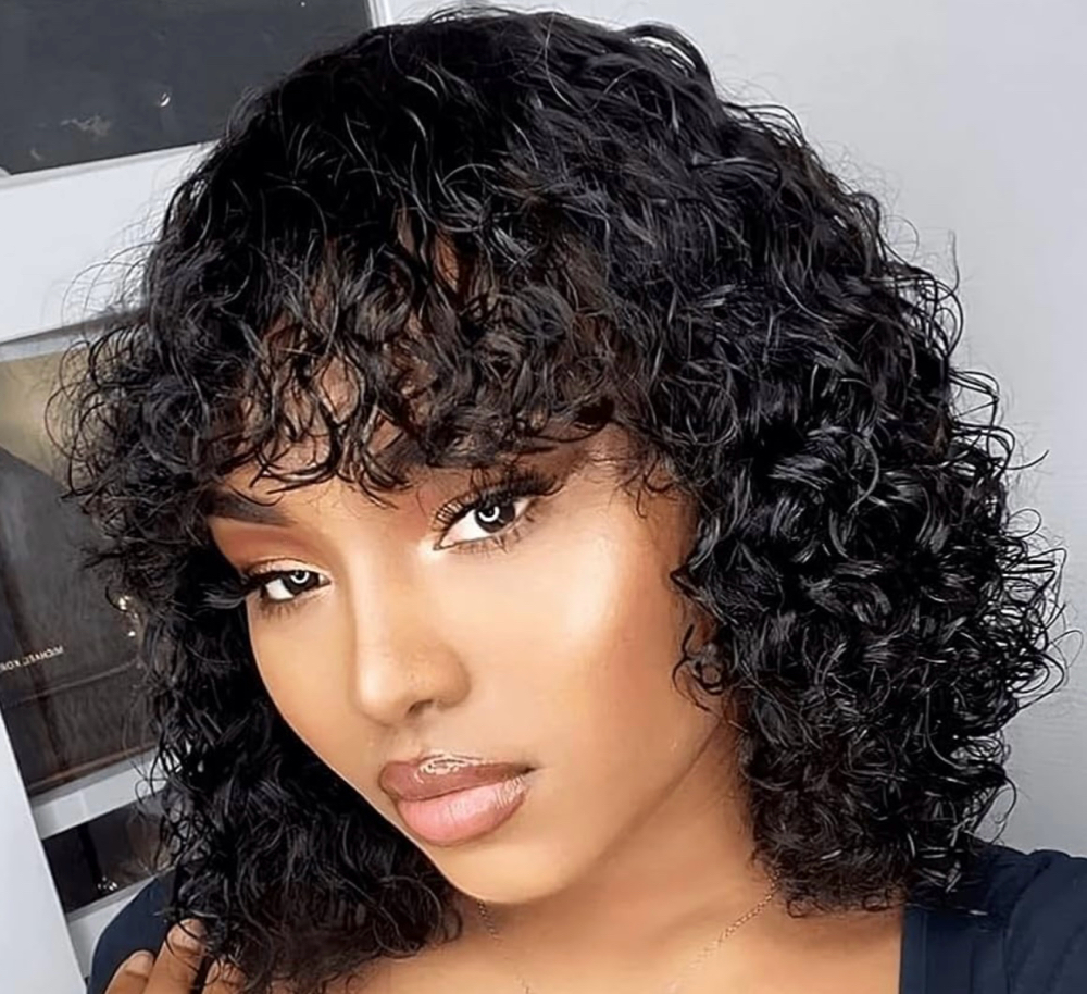 Full  Sew In W/pre Curled Hair