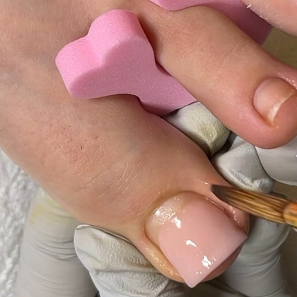 ACRYLIC ON BIG TOE ONLY at Nails.byava in templeton, MA