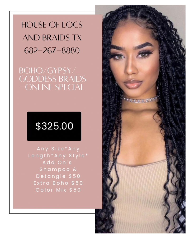 Boho /Gypsy /Goddess Braid Special