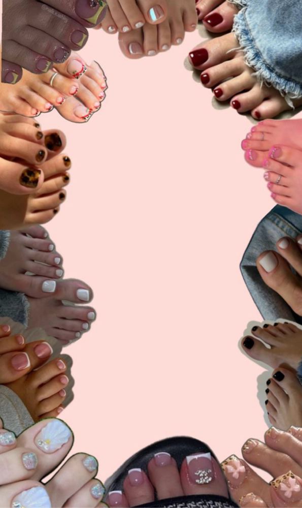 Acrylic Pedicure at Tiffany Newkirk in St. Clairsville, OH