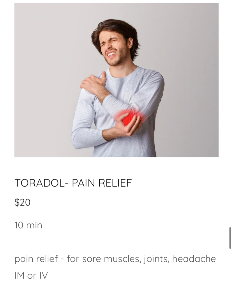 Toradol- Pain Relief