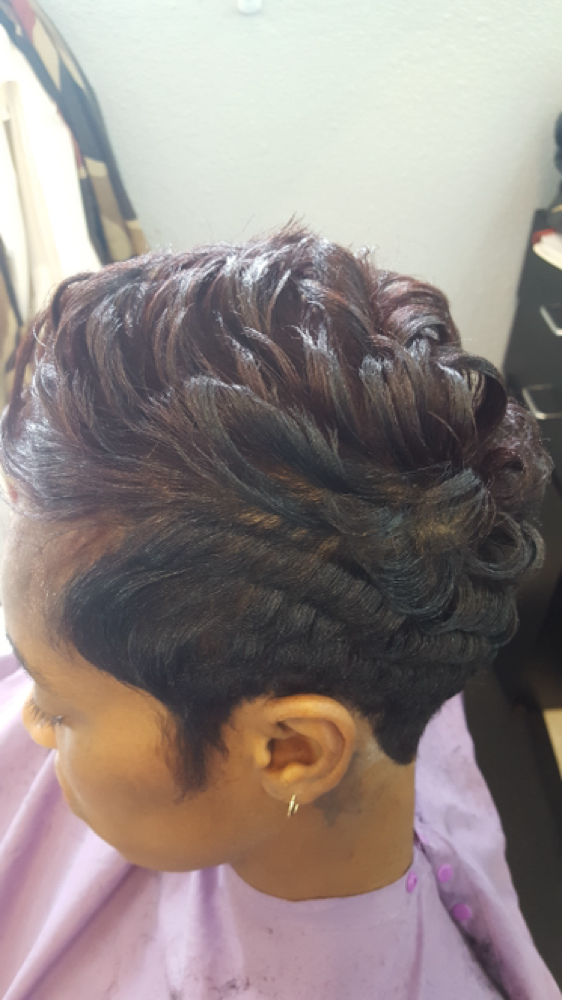 Haircutting at Eva the Style Diva in Moreno Valley, CA