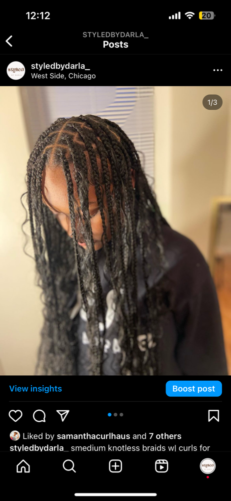 Smedium Knotless