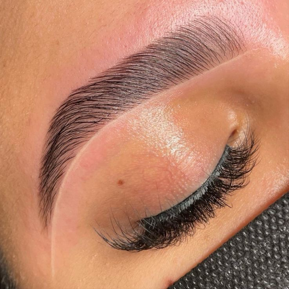 Brow Lamination + Wax 🤍 at Beauty Bar by Mare in Spring, TX