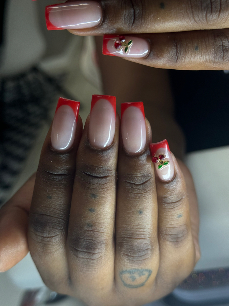 Medium Acrylic Set W/ French Tips