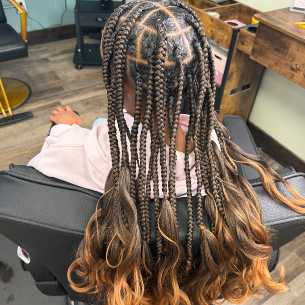 French curl knotless-Large at Blended Edge Salon in Great Falls, MT