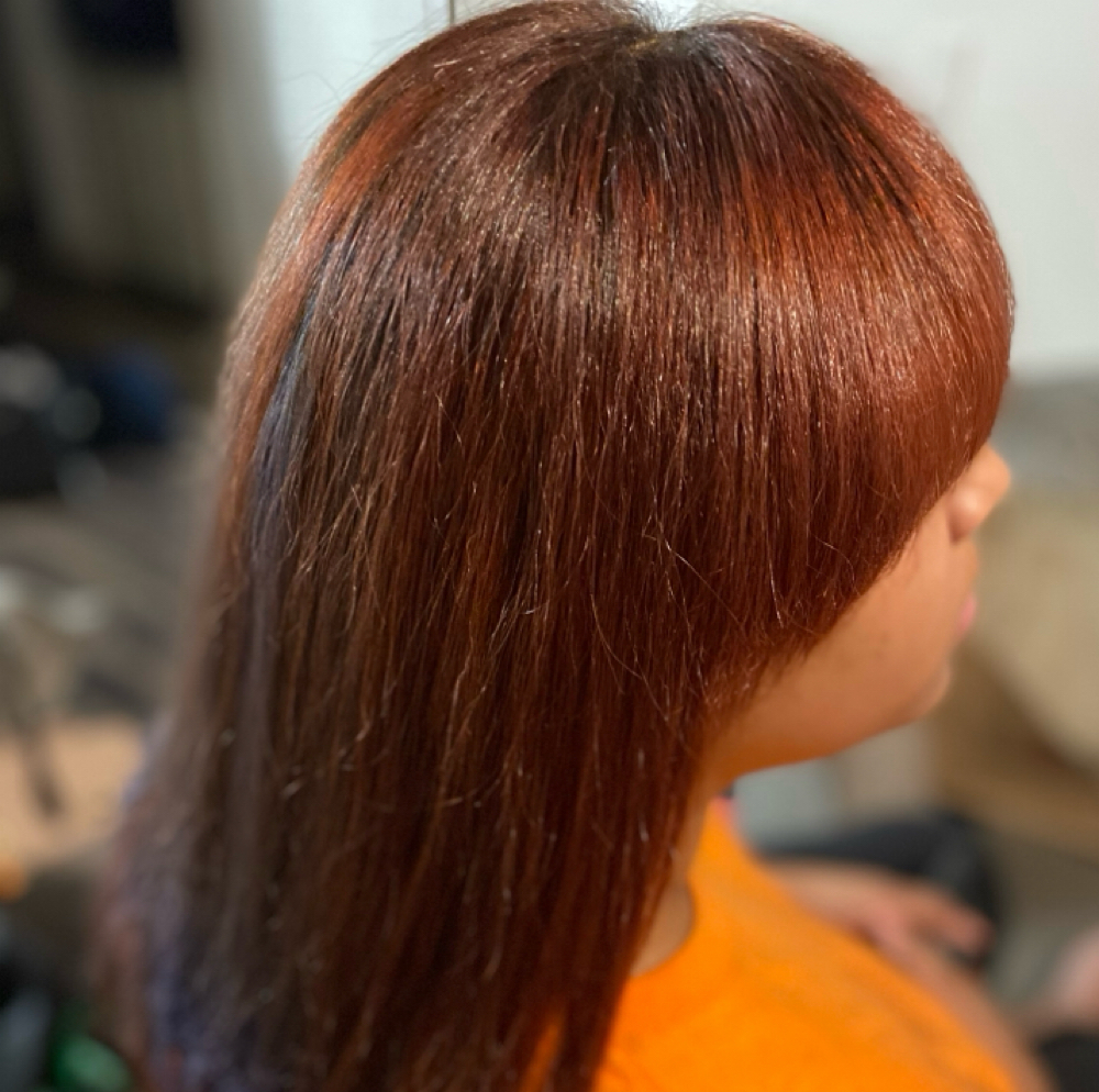 Permanent Color Retouch at The Beauty Bar in Leland, MS