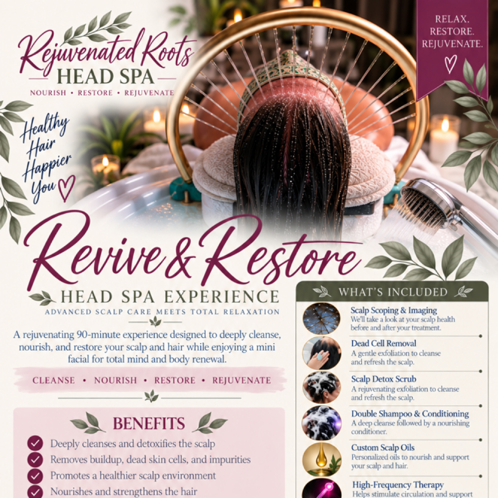 Revive & Restore - 90 Min. at Rejuvenated Roots Head Spa, LLC in Brownwood, TX