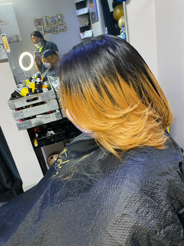 Blowout/silk/relaxed Hair at FJ Beauty Studios & Academy in 23464