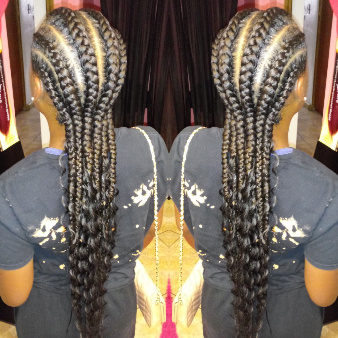 Large Feed-in Braid Style