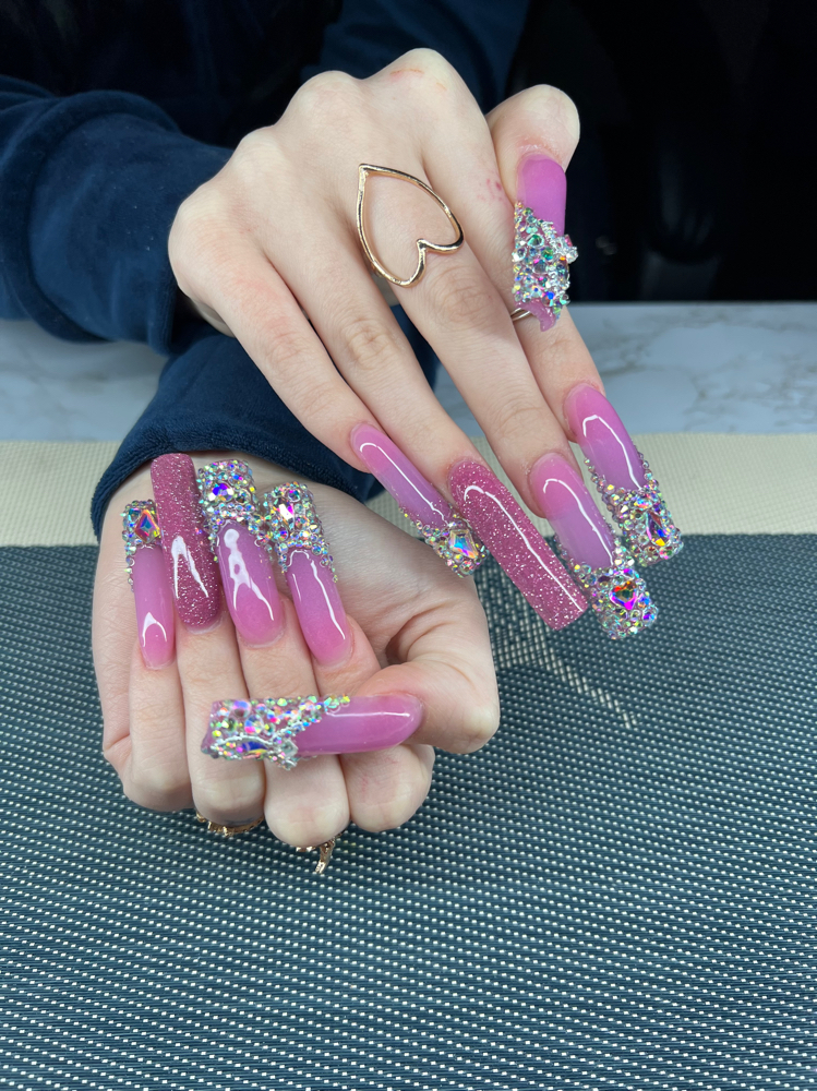 Bling French-Per Nail at Set-Apart Nails By Jo in San Angelo, TX