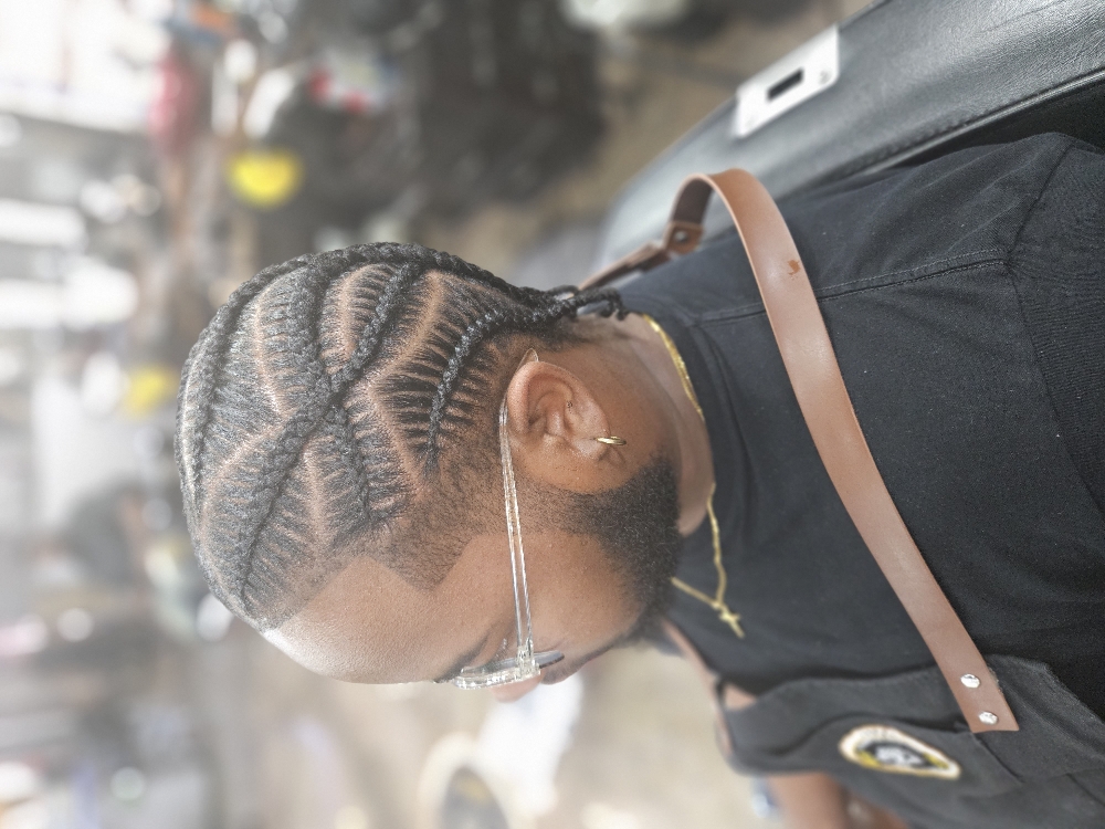 (Mens) Stitch Braids at KriStylz in Charlotte, NC