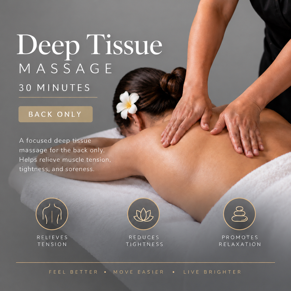 30-Minute Deep Tissue Massage – Bac at Glendale Thai Massage & Head Spa in Glendale, AZ