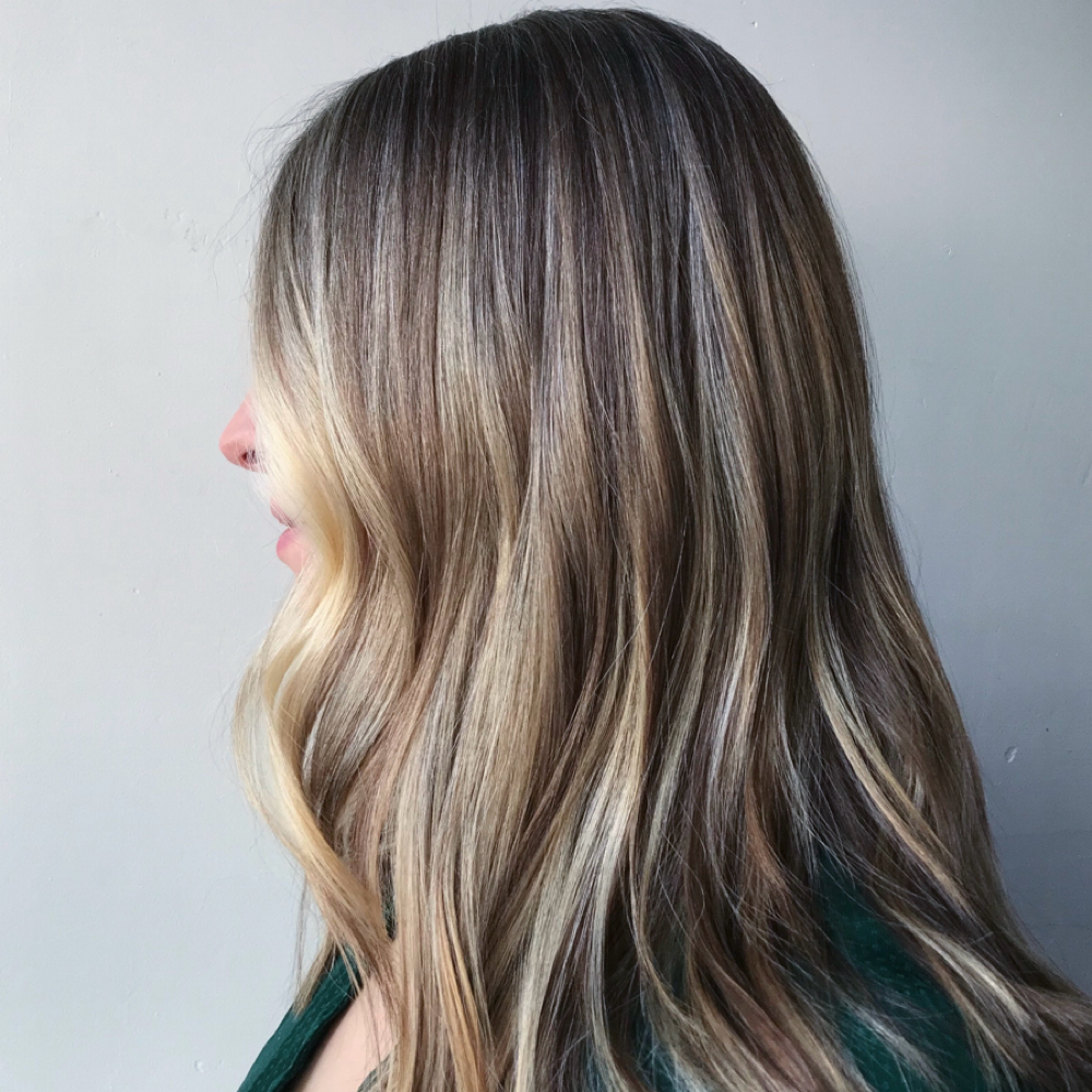 Gray Blending at Drew Rose Hair in Tacoma, WA