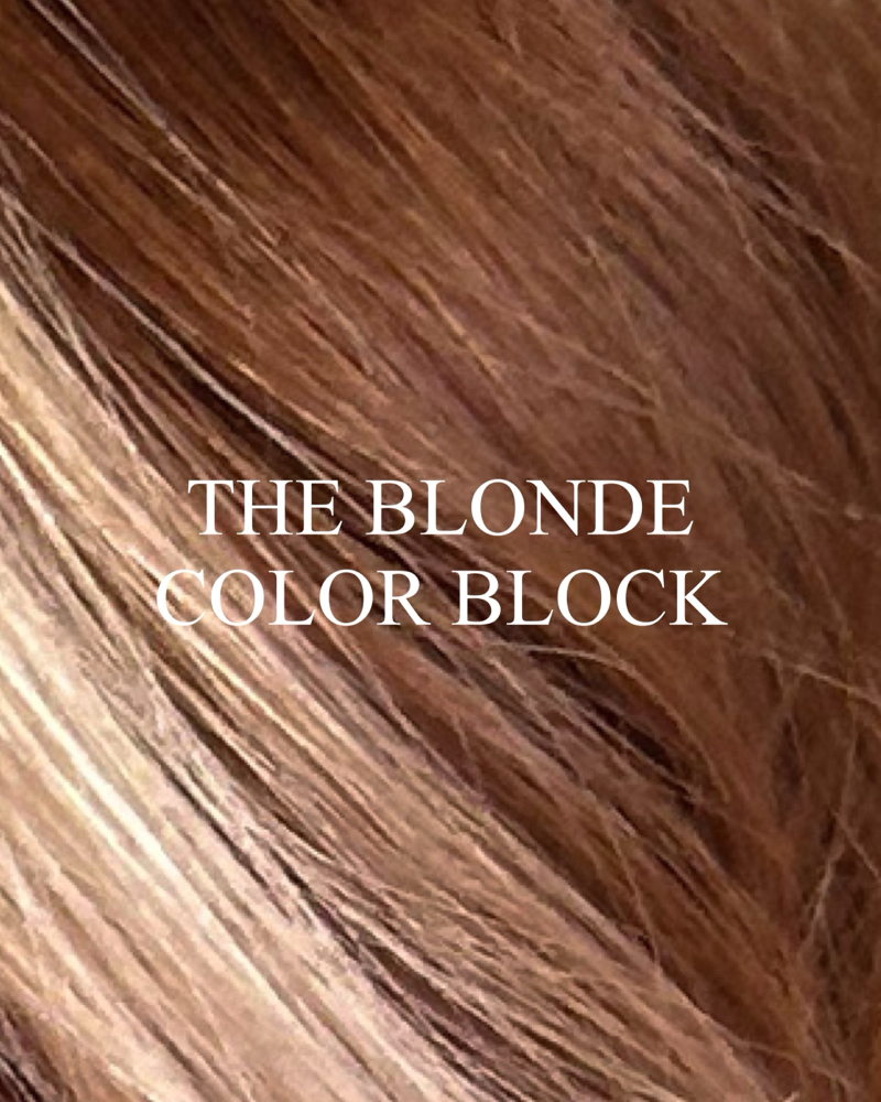 the blonde color block