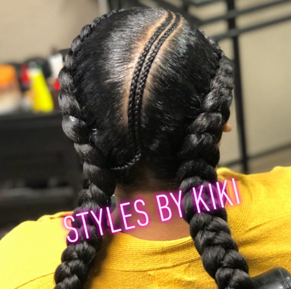 2 Feed-In Braids at Skinsational Beauty Boutique in Bethany, OK