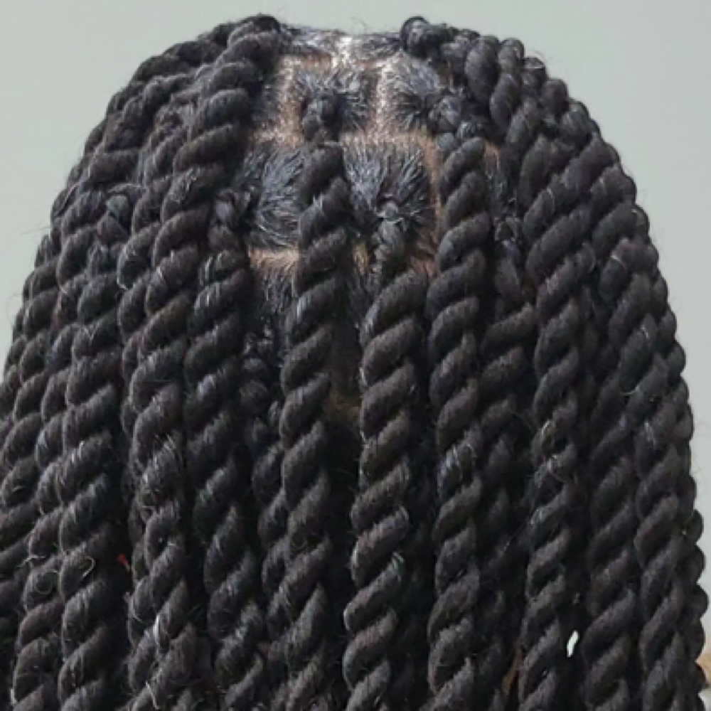 Large Senegalese Twists Mid Back at Haus Of Kartel in Rochester, NY