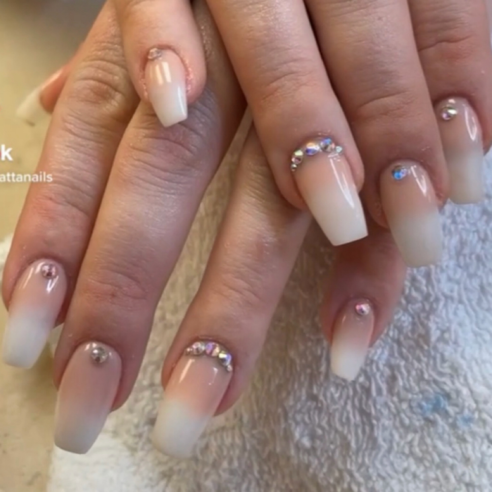 Pink Refill (On Ombrè) at Viziatta Nails in Philadelphia, PA