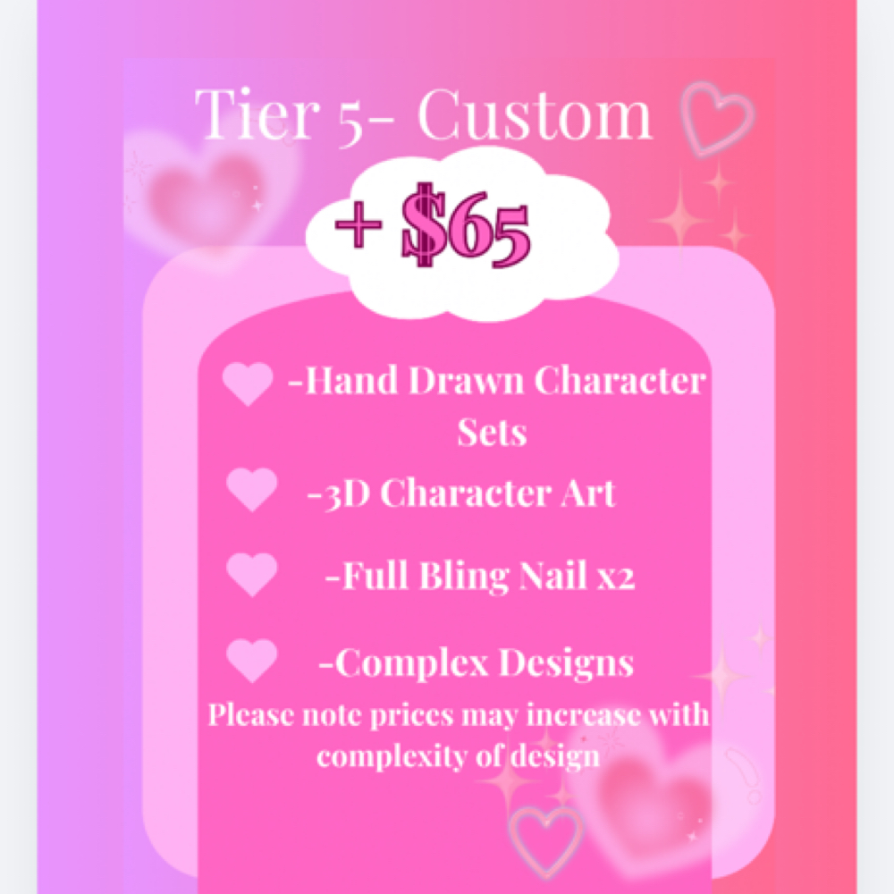 Tier 5- Custom Full Set at Nailicious in Fayetteville, NC