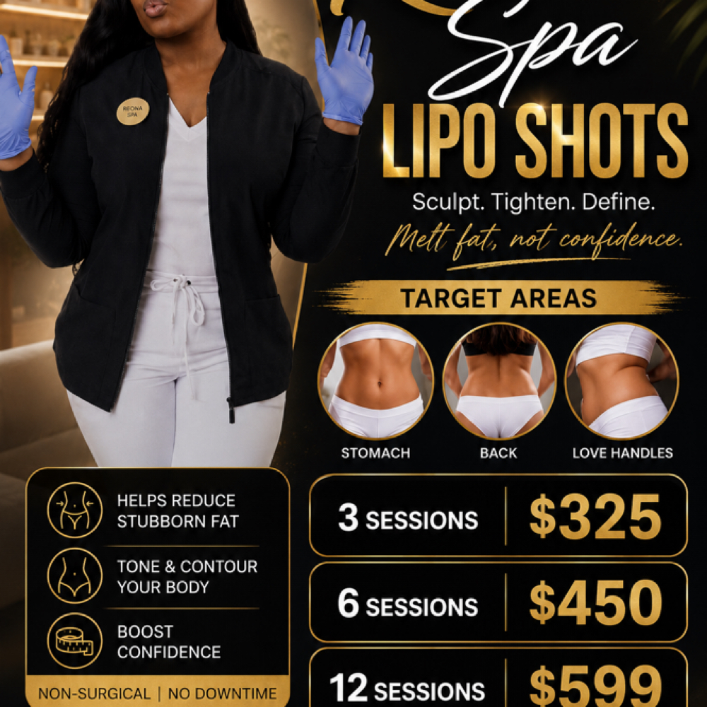 3 Session Lipo Shot at Reona Spa in Gretna, LA