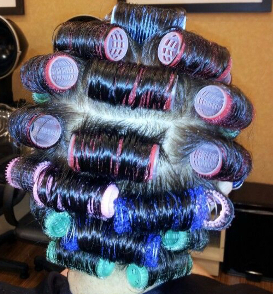 Rollar Set Short Hair