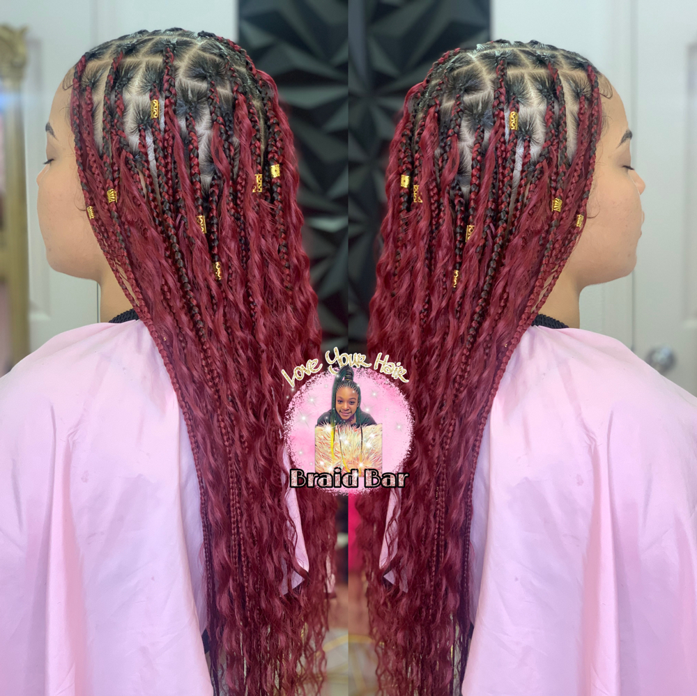 Boho KNOTLESS at The Braid Bar in Orlando, FL